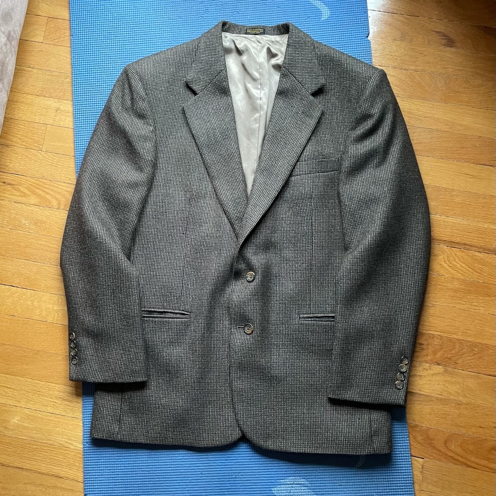 Single Breasted, 2 Button, Notch Lapel Sport Coat, Oscar de la Renta, 43R
